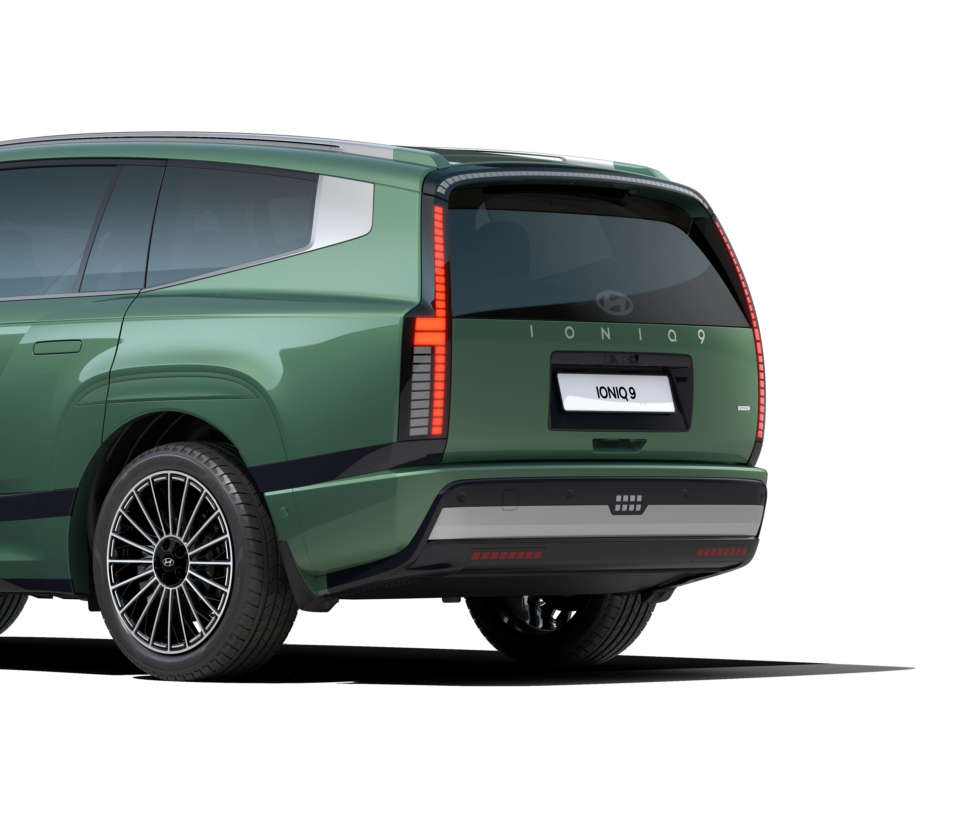 Hyundai IONIQ 9 Exterior Rear Close Up Lights On PI 06